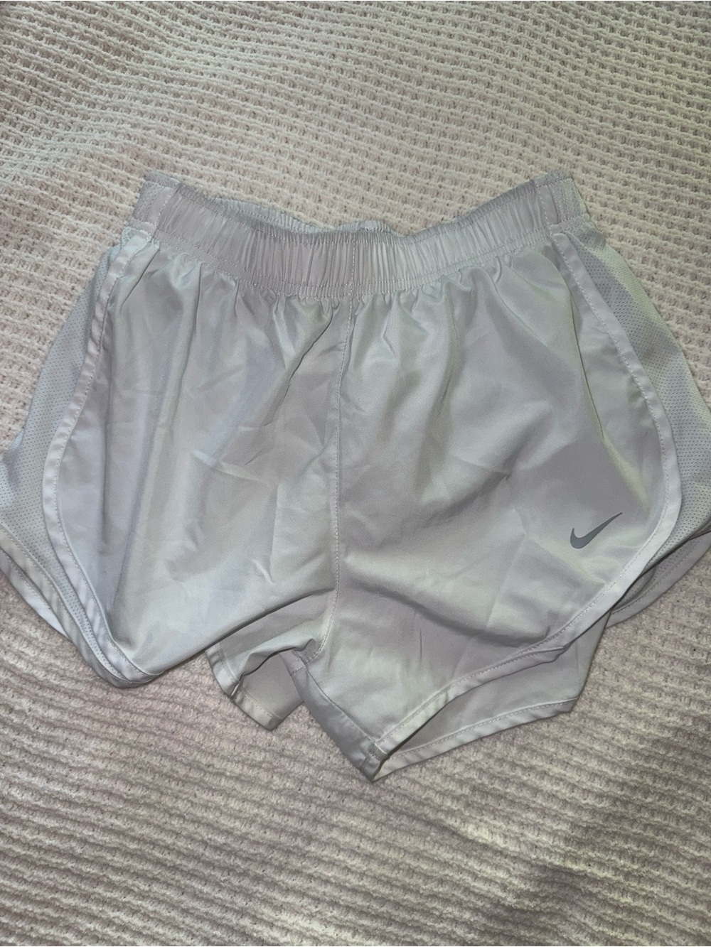 Nike Women’s Pale Gray Athletic Running Shorts - Picture 1 of 1
